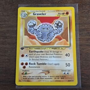 1st Editiom Graveler 30/64  Neo Revelation Pokemon Card